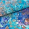 SINGER Batik Green & Purple Flower Cotton Fabric